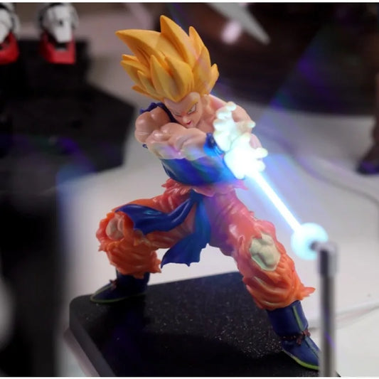 Dragon Ball Son Goku Night Light Anime Touch Kamehameha Night Light Creative Desk Decoration Cool Model Doll Boys Gifts