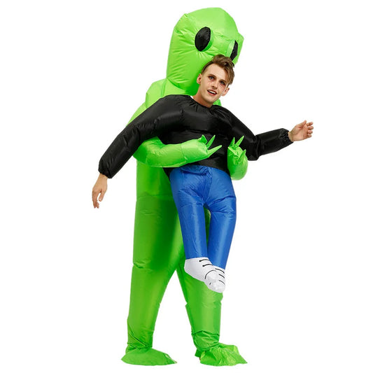ET Aliens Inflatable Costume Scary Monster Cosplay For Adult Kids Thanksgiving Christmas Party Festival Stage Children Clothing