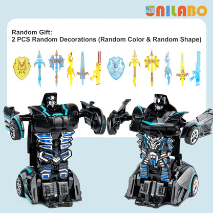 Transformable Robot Sports Car Toy – No Batteries, Educational Colorful Vehicle for Kids