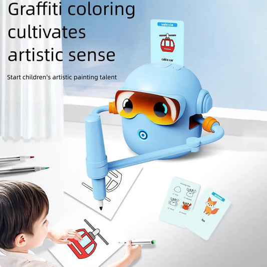 PREMIUM Interactive Drawing Robot for Kids Magic Painting Machine Educational Gift for Boys & Girls Voice Recognition