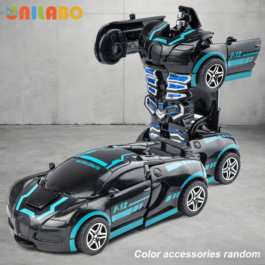 Transformable Robot Sports Car Toy – No Batteries, Educational Colorful Vehicle for Kids